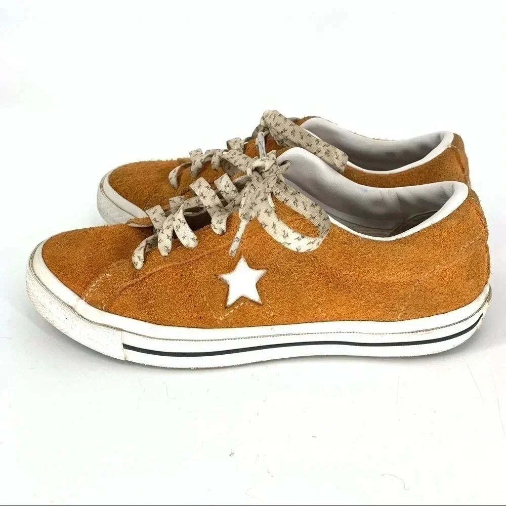 Converse one star orange suede sneakers - Picture 3 of 8